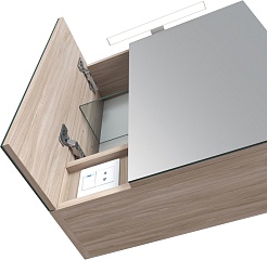 Iddis Зеркальный шкаф Mirro 50 ясень шимо – фотография-4